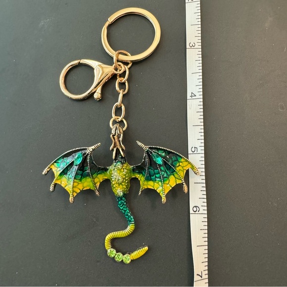 NWT Dragon Jeweled Keychain - Picture 9 of 11